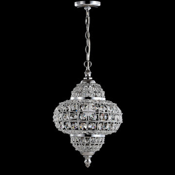 Juliette 12" Crystal/Metal LED Pendant Pendant - JONATHAN Y
